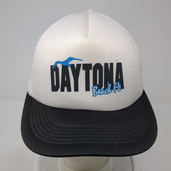 Daytona Beach FL Snapback Trucker Hat Multicolor One Size Adjustable Wings - Picture 2 of 9